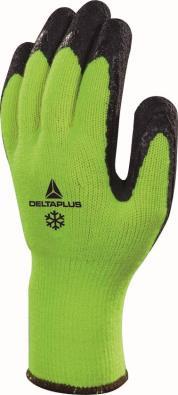-zimní zateplené akrylové rukavice s certifikací do -10C, dlaň i hřbet
