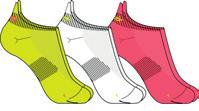 propracované běžecké ponožky z  36% Tactel, 48% Nylon, 8% Friction