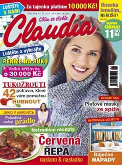 Pro ženy Týdeníky 21 CLAUDIA Claudia je ženský týdeník, který za přijatelnou cenu nabízí vše, co ženy baví, když si chtějí odpočinout.