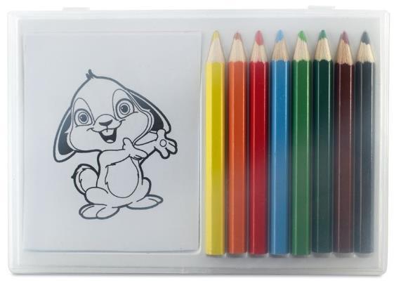 pastelek a 20 papírových omalovánek