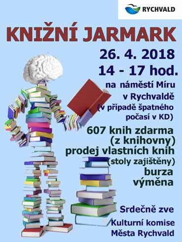 30. 4. 16:00 Kladení věnců od ZS Město Rychvald a Městská knihovna Rychvald vás zvou na besedu nejakčnějšího českého záhadologa Arnošta Vašíčka Nachází se na našem území trosky plavidla mimozemšťanů?