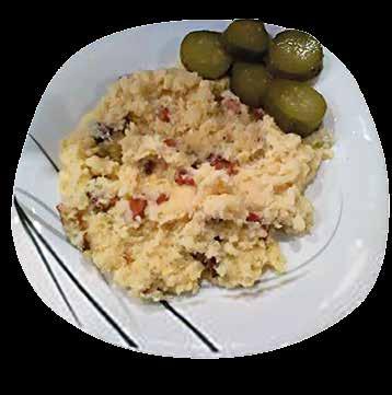 Varmuža Magda Hnilová recept od Ludmily Jurečkové 150 g slaniny, 4 lžíce krupice, 400 ml mléka, 4 vajíčka, trochu pažitky, sůl Nakrájíme slaninu na kostičky, může být i větší množství.