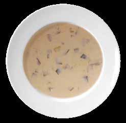 Polévka bramborová mléčná 400 g brambor, 150 g kořenové zeleniny, 650 ml vody, 350 ml mléka, 20 g másla, 20 g mouky, sůl, zelená petržel, žloutek Drobně pokrájené brambory a zeleninu uvaříme do