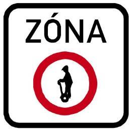 A 12c Osoby na osobních B 30a Zákaz vjezdu osob na IZ 8a Zóna s dopravním