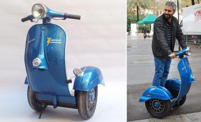 motorem a jedním kolem