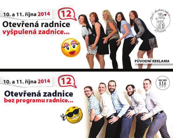 přeznačených reklam s