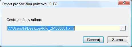 7.2008) Systém Helios Orange sa pýta na cestu pre uloženie vygenerovaného erlfo: kde pomocou tlačítka