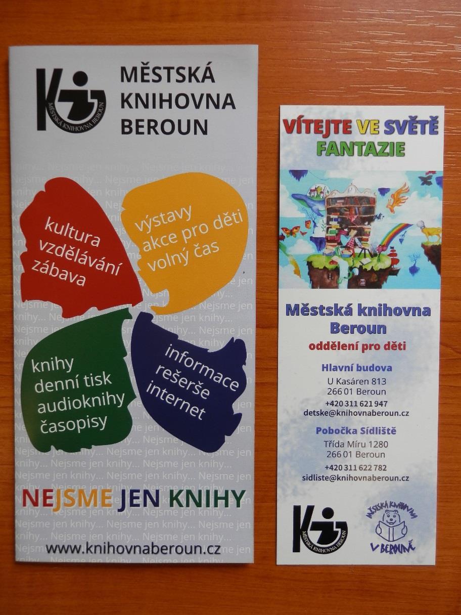28 Nejsme jen knihy 10 PUBLIC RELATIONS Městská knihovna Beroun propaguje svoji činnosti nejen tiskovými zprávami v regionálních i celorepublikových periodikách, ale i mnoha dalšími technologickými a