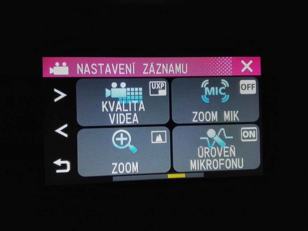 Nastavení záznamu Zde