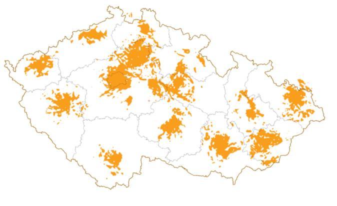 Plošné pokrytí IoT sítě CRA 2017 Zrychlená výstavba sítě pro celonárodní použití služeb IoT