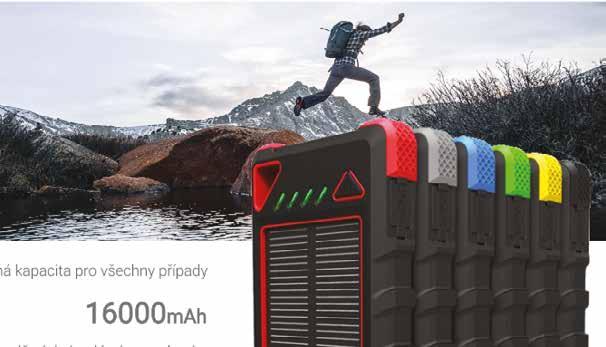 OUTDOOROVÁ SOLÁRNÍ POWERBANKA VIKING AKULA II 100% voděodolná powerbanka.