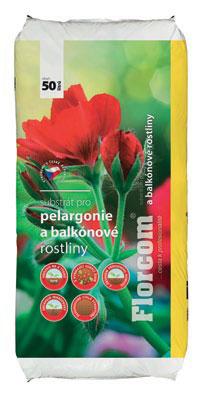 Speciální substrát pro balkónové rostliny, zejména pak pro Pelargonie, které jsou náročné na živiny.