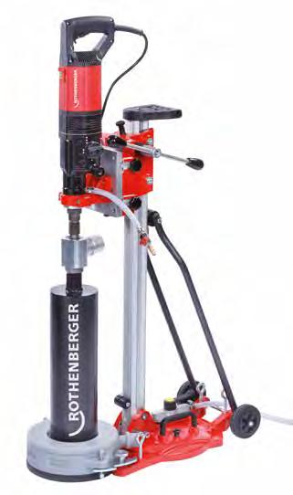 RODIACUT 250/ RODIADRILL 200/ RODIADRILL 500 RODIA diamantová vrtací technika Diamantové jádrové vrtání Vrtací systém s kombinovanou základní deskou, deskou pro ukotvení a motorem pro vrtání otvorů Ø