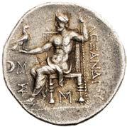 Tetradrachma, 16,92 g, hlava Heraclea ve lví kůži, Zeus sedící na trůnu 1/1 5 000,-