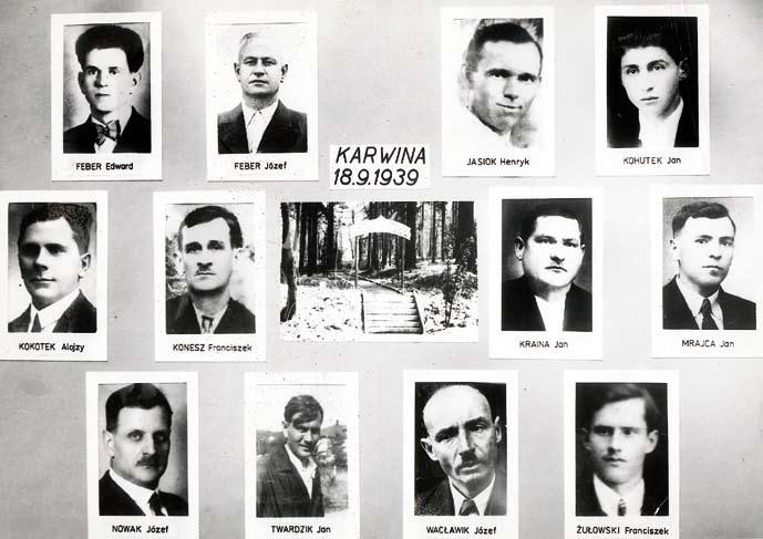 12 obětí první hromadné popravy polských obyvatel v Karviné, 18. září 1939. Těšínsku. Většina české společnosti tyto odlišnosti bohužel nezná.