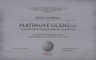 obecním úřadem. Projekt byl ze strany Ministerstva vnitra doprovázen soutěží, ve které byly oceněny nejpřívětivější úřady z každého kraje i celé republiky.
