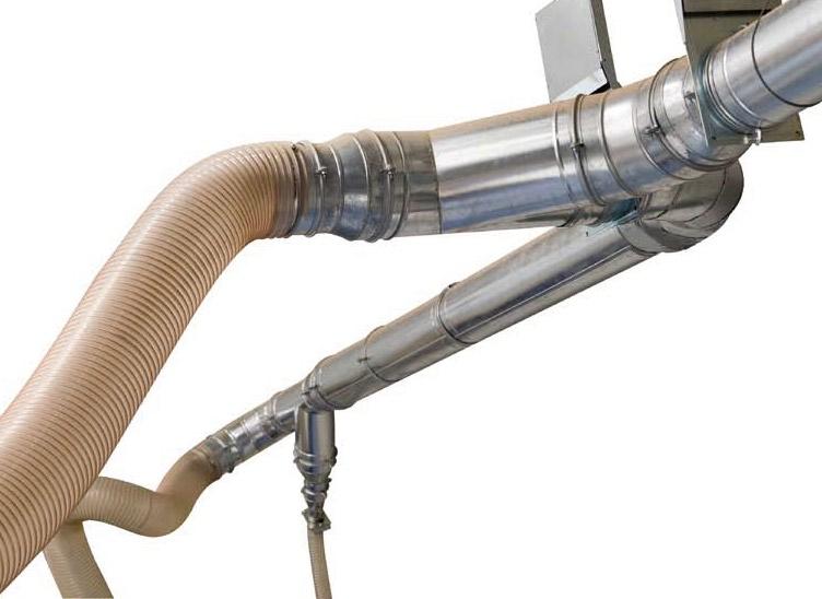 prachového filtru, Volitelná výbava : s přípravou pro briketovací lis,