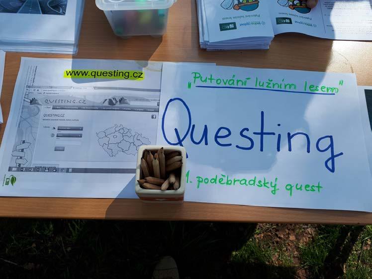 poděbradský questing Víte, co je to questing? Přeloženo do češtiny hledačka. Jedná se vlastně o netradiční poznávání historie, kultury a přírody daného místa.