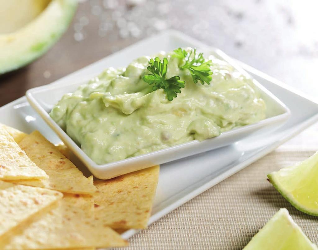 Viacúčelový mixér Power Blender 13 GUACAMOLE INGREDIENCIE 2 avokáda 1/2 lyžičky čerstvého alebo sušeného chilli 1 strúčik cesnaku 2 lyžíc citrónovej šťavy 1 dl kyslej smotany 1/2 lyžičky