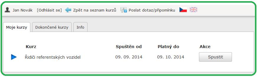 2. Lhůty a termíny Email informující o spuštění kurzu obdržíte 1 měsíc před jeho propadnutím.