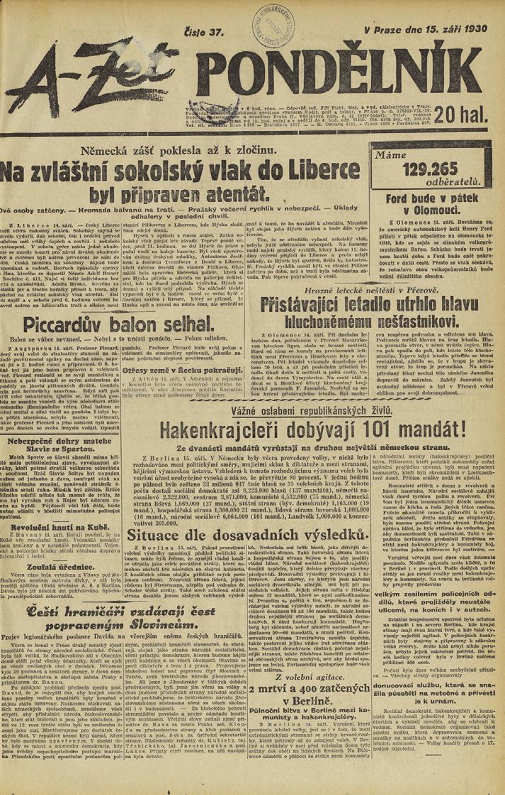 Koncerny vydávaly také takzvané hlavičkové listy, kdy se název odlišoval, ale obsah býval totožný, někdy s drobnými krajovými nuan cemi.