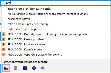 Našeptávač s integrací standardních zkratek Funkce našeptávače sdružuje: doporučení často zadávaných výrazů v množině uživatelů CODEXIS, které jsou příbuzné s právě