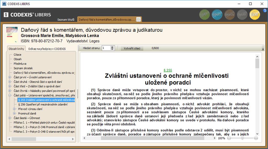 6.7 LIBERIS Seznam knih slouží k přehlednému zobrazení všech dostupných publikací v doplňku CODEXIS LIBERIS. Pomocí pole Filtrovat v levé horní části okna lze zadat podmínku filtru seznamu knih.