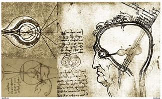 4 Leonardo di ser Piero da Vinci (1452 1519) je považován za všestrannou renesanční osobnost. Byl významný malíř, sochař, architekt, přírodovědec, hudebník, spisovatel, vynálezce a konstruktér. Obr.