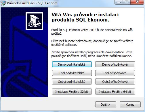 Instalace SQL Ekonom - vodné a stočné V následujících bodech Vám jednoduchou formou popíšeme návod na instalaci ekonomického informačního systému SQL Ekonom vodné a stočné Pokyny k instalaci programu