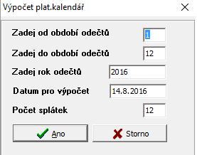 Obrázek: Automatický výpočet výše záloh na vodné a stočné Po ručním vložení nebo automatickém výpočtu doporučujeme provést kontrolu nastavení pro zálohy.