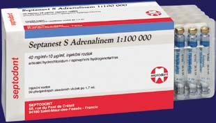 Zajistili jsme pro Vás Lokální anestetika Septodont Septanest s