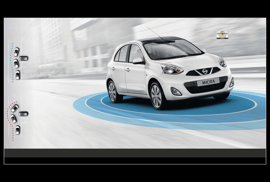 SO SYSTÉMOM STABILIZÁCIE PODVOZKA KONCEPCIA BEZPEČNOSTNÉHO ŠTÍTU NISSAN OBKLOPTE SA ISTOTOU Technológie bezpečnostného štítu Nissan predstavujú komplexný prístup k bezpečnosti, ktorým sa riadi