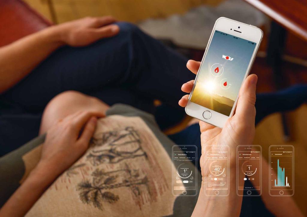 MAJTE VŽDY PREHĽAD JE JEDNO, KDE PRÁVE STE S inteligentným riadením budovy Smarthome môžete vykurovanie ovládať odkiaľkoľvek. Stačí vám na to iba prístup na internet a smartfón alebo tablet.