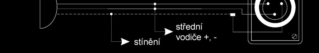 Připojení vstupů: Připojení mikrofonních vstupů (INPUT 2-4): Mikrofonní vstupy 2 a 3 jsou symetrické a zapojují se stíněným kabelem (dvě žíly + stínění).