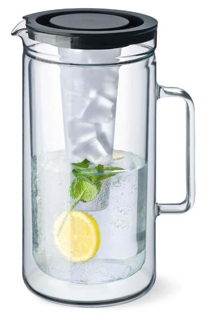 GLASS ONLY PITCHER WITH ICE-INSERT