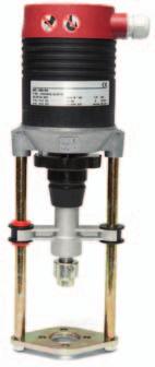 Pohony pro standardní regulační ventily A5 Regulace TA-MC160, TA-MC161 Verze s napájením 24 V umožňuje plynulou nebo 3-bodovou regulaci (přepínač) Automatická adaptace na zdvih ventilu Indikátor