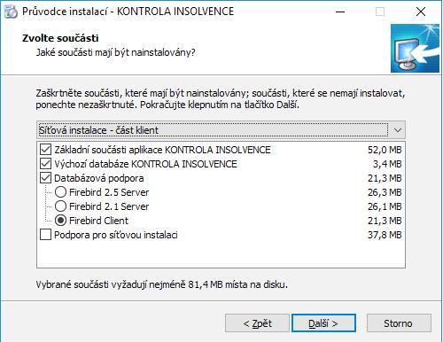 2.4.2. Instalace na stanici Před zahájením instalace programu Kontrola insolvence v části klient na síťovou stanici je zapotřebí provést několik kroků na samotném serveru.