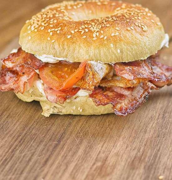 bagel 1 ks + menu 129,- 174,- ham in madrid 7,3,1,10