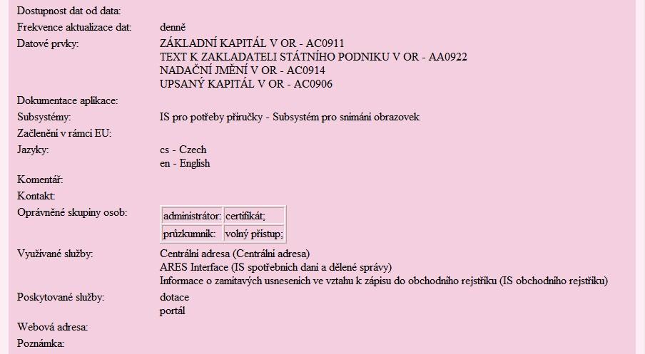 Obrázek 103 Výpis zadaných údajů Klepnutím na volbu Podepsat vlevo nahoře se zobrazí dialog pro výběr certifikátu stejný jako při podepisování přihlašovací