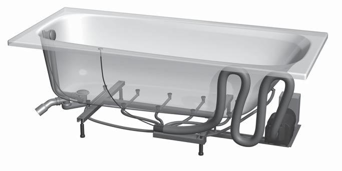 vzduchové trysky (chróm) so spätným ventilom 6. infračervený prijímač 7. toková a prepavá sada (chróm) s excentrom 8.
