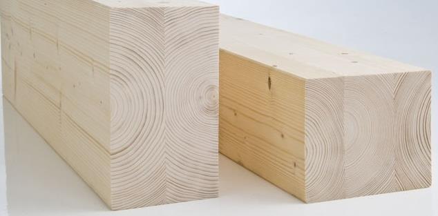 Obrázek 142 Duo a trio hranoly 6.6. Křížem vrstvené dřevo Dřevo můžeme také označit KLH panely nebo CLT (z anglického Cross Laminated Timber).