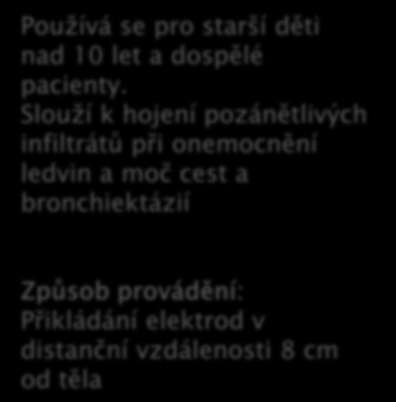 starší děti nad 10 let a dospělé pacienty.