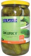 od 31,60 27,90 22 90 DLE GUSTA Okurky 680 g (p. p.