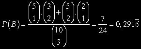 Opačný jev k "alespoň dvě mají stejnou hodnotu" je "každá má jinou hodnotu": ad b) Dohromady za 700 Kč, tzn. jedna za 100 Kč a dvě za 300 Kč nebo dvě za 100 Kč a jedna za 500 Kč: Příklad 2.