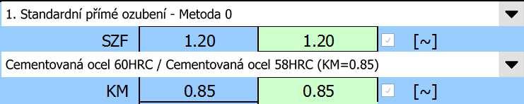 K Kuželové a hypoidní ozubení - geometrie [ISO 23509] i Výpočet bez chyb. Pastorek Kolo ii Informace o projektu? Kapitola vstupních parametrů 1.0 Volba základních vstupních parametrů 1.