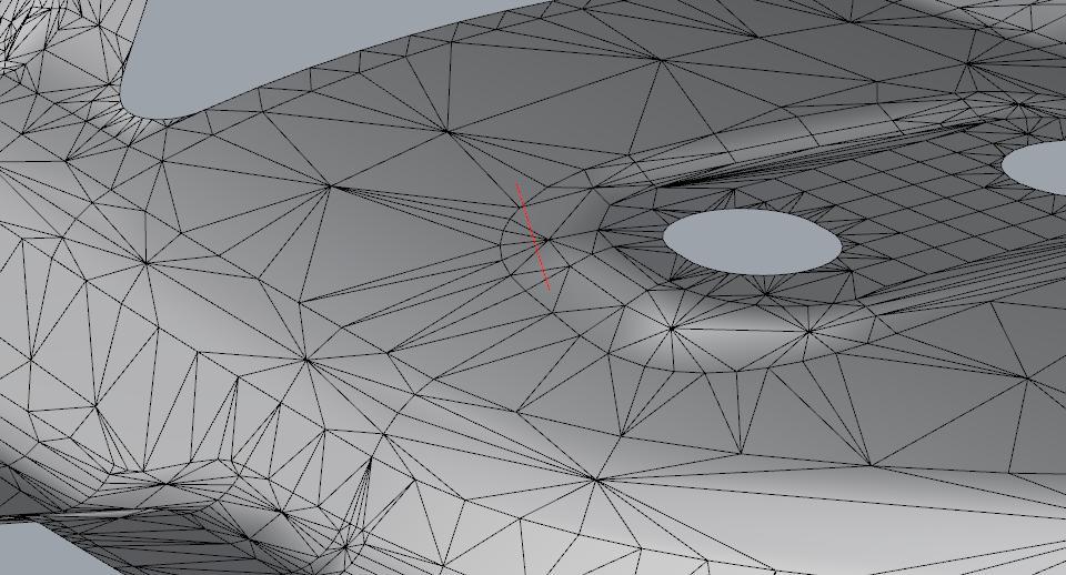 U druhé možnosti, reprezentace pomocí polygonální sítě, je nevýhodou to, že detail modelu velmi závisí na hustotě generované sítě.