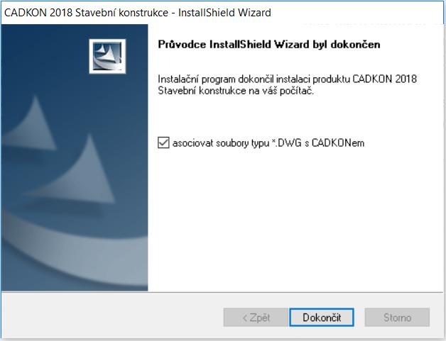 dialog Průvodce InstallShield Wizard byl dokončen. www.