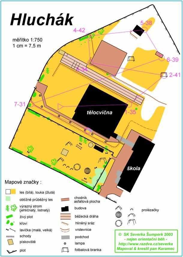 Obr. č. 23 a 24 Ukázka typických plánků pro výuku orientace 2.6.