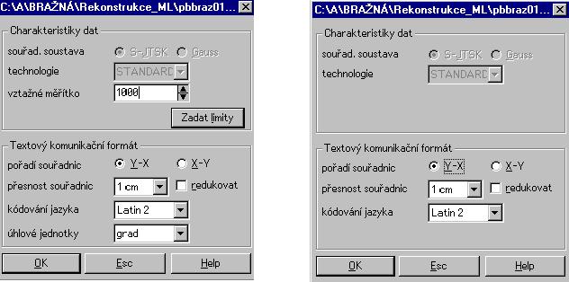 Poznámka: Při zakládání nových souborů ponecháme nastavenou technologii standard a ostatní údaje viz obr. 8.