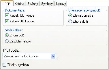 Výkres kabelů Výkres kabelů představuje grafické znázornění použitých kabelů a jejich zapojení.